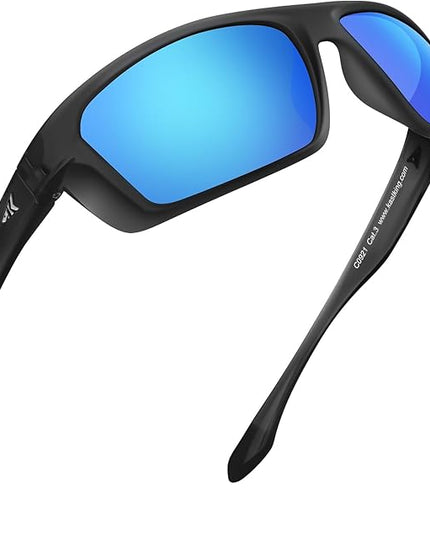KastKing Huzzah Polarized Sport Sunglasses for Men and Women, Ideal for Driving Fishing Cycling and Running,UV Protection