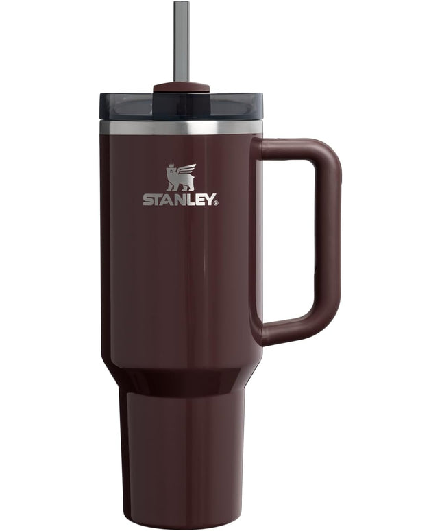 STANLEY Quencher H2.0 Tumbler with Handle and Straw 40 oz | Flowstate 3-Position Lid | Cup Holder Compatible for Travel | Insulated Stainless Steel Cup | BPA-Free | Mahogany Gloss