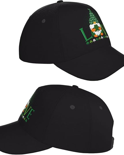 St. Patrick's Day Baseball Cap, Irish Green Clover Trucker Hat for Men Women, Fashion Adjustable Sun Visor Dad Hat