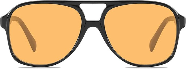 YDAOWKN Retro Aviator Sunglasses for Women Mens Large Frame Classic Vintage 70s Sun Glasses Aviators