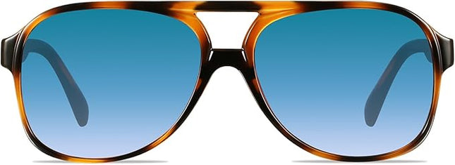 YDAOWKN Retro Aviator Sunglasses for Women Mens Large Frame Classic Vintage 70s Sun Glasses Aviators