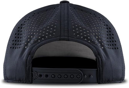 Branded Bills Nevada Stealth PVC Curved 5 Panel Rope, Snapback Closure, Lightweight, Comfortable Baseball Cap