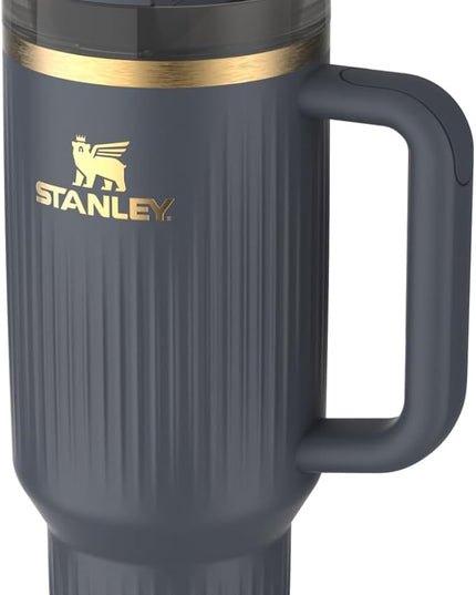 STANLEY Quencher H2.0 Tumbler with Handle and Straw 40 oz | Flowstate 3-Position Lid | Cup Holder Compatible for Travel | Insulated Stainless Steel Cup | BPA-Free | Fluted Twilight