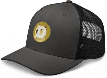Dogecoin Crypto Embroidered Logo Trucker Cap