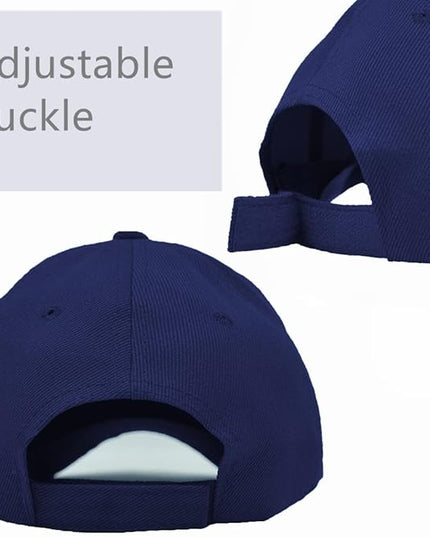 Glory Max Plain Baseball Cap Hook & Loop Strap Adjustable Solid Blank Curved Visor Hat