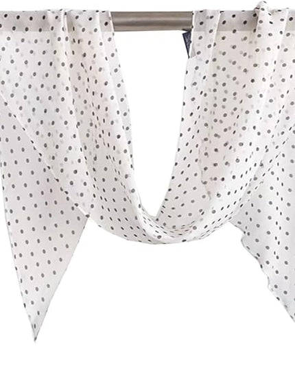 JERLA Women 100% Mulberry silk Scarf Long Large Lightweight Scarves Fashion Women Soft polka dot Print Neckerchief