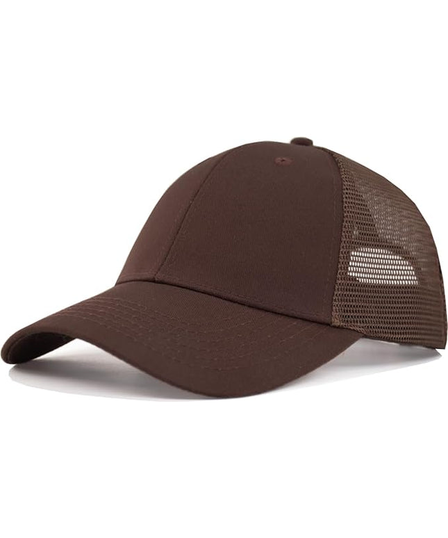 TSSGBL Classic Mesh Trucker Hat, Small & OSFM & XXL Options, Men Women Basic Adjustable Snapback Plain Blank Baseball Cap