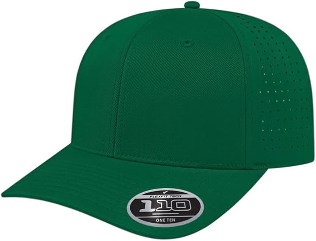 Cap America i8533 Flexfit 110 Perforated Performance Snapback Mid Profile 6-Panel Cap w/UV Guard & Adjustable Snapback