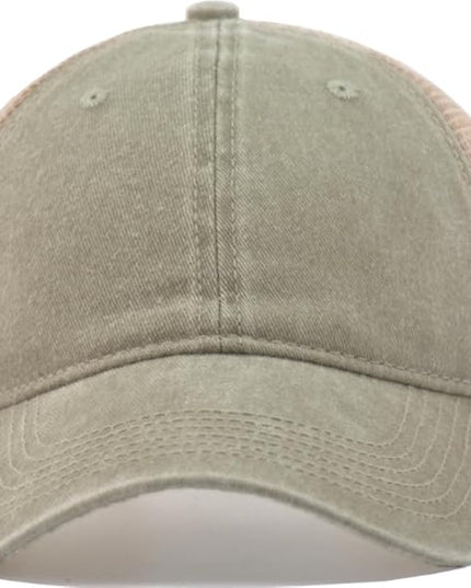 Comfy Vintage Trucker Baseball Hat- M/L/XL/XXL Women Men Unstructured Washed Dad Cap | Snapback | Soft Crown | Soft Mesh