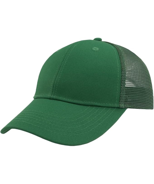 TSSGBL Classic Mesh Trucker Hat, Small & OSFM & XXL Options, Men Women Basic Adjustable Snapback Plain Blank Baseball Cap
