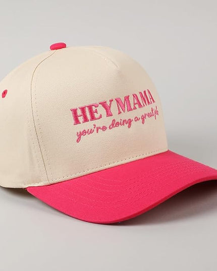 MIRMARU Two-Tone Vintage Canvas Trucker Hats for Men & Women, Adjustable Size Baseball Caps with Trendy Embroidered Design