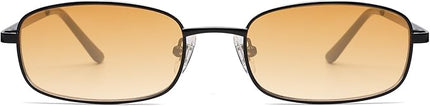 SOJOS Small Trendy Rectangle Sunglasses Womens Mens, Retro 80s 90s Y2k Chic Narrow Thin Skinny Sunnies SJ1187