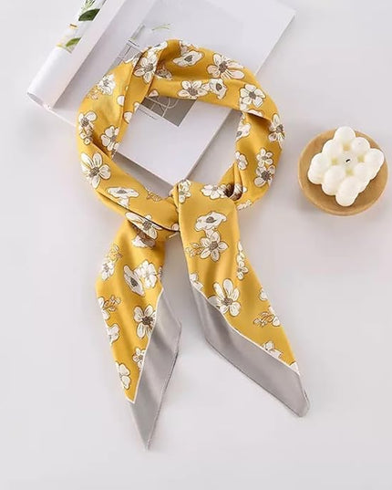 Julunar Silk Like Head Scarf for Women - Satin Large Hair Scarves - 35" Square Silk Hair Wrap for Sleeping with Gift Packed
