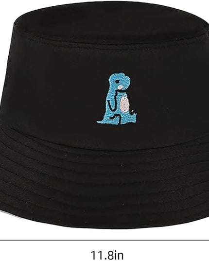 XYIYI Fashion Embroidery Bucket Hat Cotton Beach Fisherman Hats for Women Girls