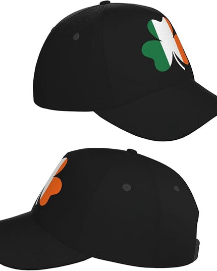St. Patrick's Day Lucky Shamrock Hat Adjustable Irish Green Clover Baseball Cap Trucker Hat for Men Women