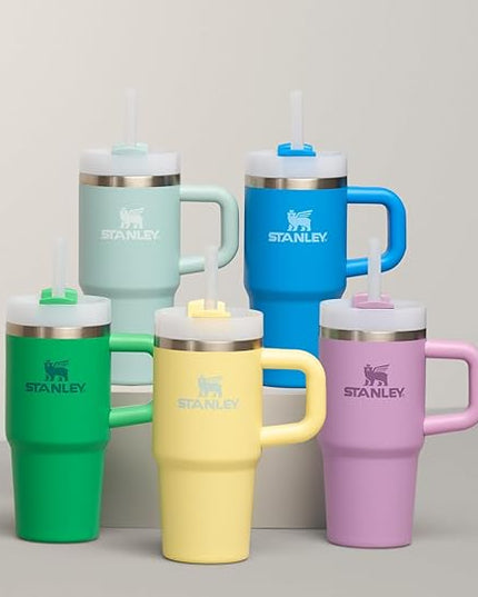 STANLEY Quencher H2.0 Tumbler with Handle and Straw 20 oz | Flowstate 3-Position Lid | Cup Holder Compatible for Travel | Insulated Stainless Steel Cup | BPA-Free | Meadow