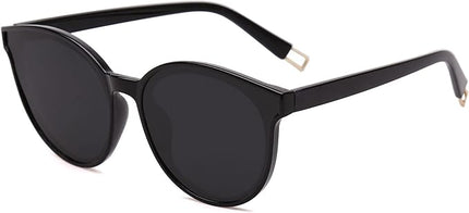 SOJOS Fashion Round Sunglasses for Women Men Oversized Vintage Shades SJ2057