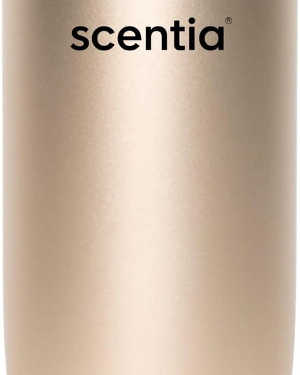 Scentia Gold MiniPod Nebulizer Diffuser + Smart Car Freshener – Waterless Essential Oils, Dual Mode Car/Home, Rechargeable Auto Shut-Off, 3 Lights – Ideal Teen Girl Holiday/Thanksgiving Gift
