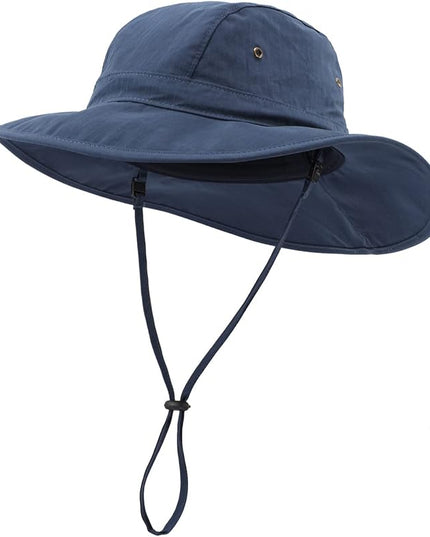 Home Prefer Summer UPF 50+ Men's Bucket Sun Hat Wide Brim Fishing Hat Safari Hat