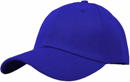 Glory Max Plain Baseball Cap Hook & Loop Strap Adjustable Solid Blank Curved Visor Hat