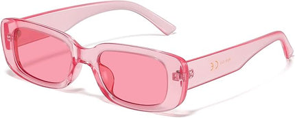 JASPIN Rectangle Sunglasses for Women Men Trendy Y2k Retro 90s Sun Glasses UV Protection Cool Square Frame