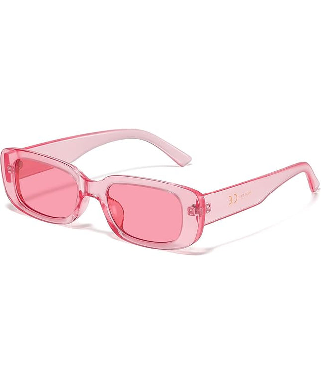 JASPIN Rectangle Sunglasses for Women Men Trendy Y2k Retro 90s Sun Glasses UV Protection Cool Square Frame