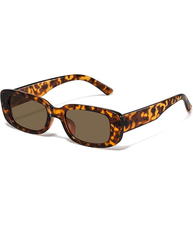 JASPIN Rectangle Sunglasses for Women Men Trendy Y2k Retro 90s Sun Glasses UV Protection Cool Square Frame