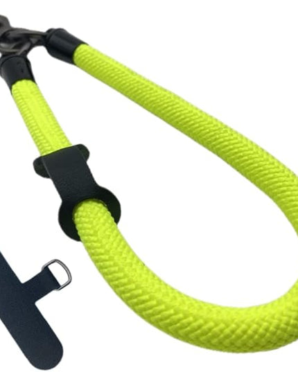 Phone Lanyard Wrist Strap Phone Strap Wrist Lanyard for Cell Phone Around the Hand with Lanyard Patch (Fluorescent Yellow)