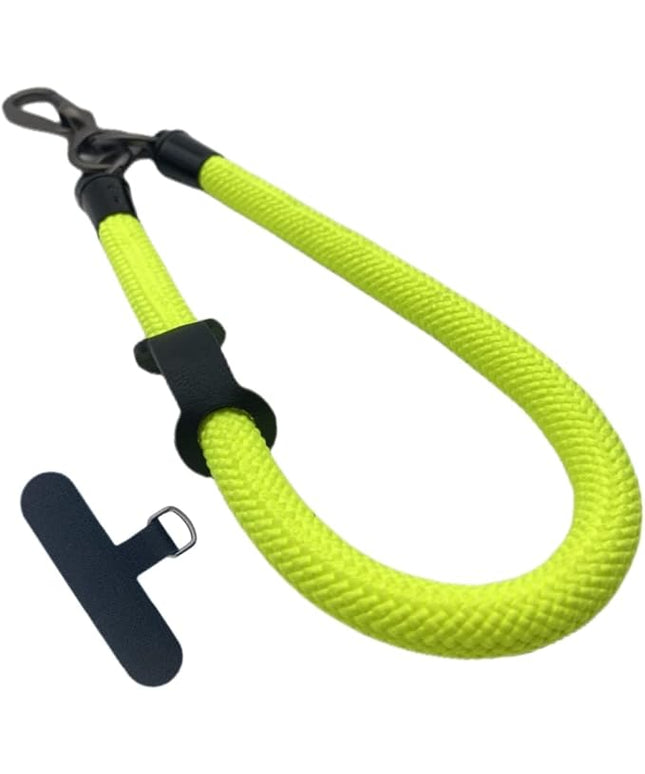 Phone Lanyard Wrist Strap Phone Strap Wrist Lanyard for Cell Phone Around the Hand with Lanyard Patch (Fluorescent Yellow)