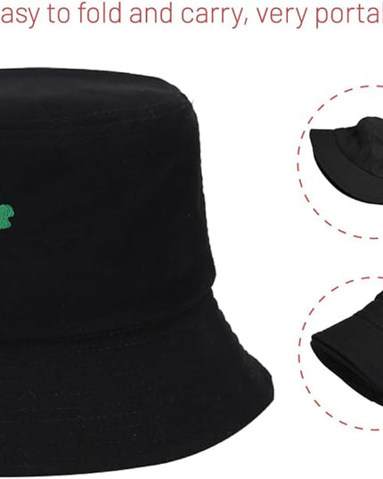 Cotton Bucket Hat for Women Men Summer Travel Sun Beach Bucket Cap, Unisex Outdoor Fisherman Hat
