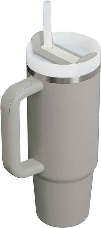 STANLEY Quencher H2.0 Tumbler with Handle and Straw 30 oz | Flowstate 3-Position Lid | Cup Holder Compatible for Travel | Insulated Stainless Steel Cup | BPA-Free | Ash
