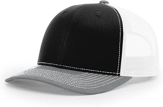 Richardson 112 Classic Six-Panel Adjustable Snapback Trucker Cap | Bulk Packs Available