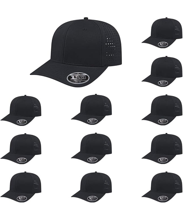 Cap America i8533 Flexfit 110 Perforated Performance Snapback Mid Profile 6-Panel Cap w/UV Guard & Adjustable Snapback