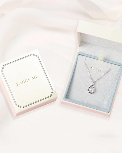 FANCIME Birthstone Necklaces for Women Fine Jewelry Sterling Silver Dainty Infinity Pendant Anniversary Birthday Christmas Gifts for Her Wife Mom Lady Daughter, Chain 16"+2" Extend
