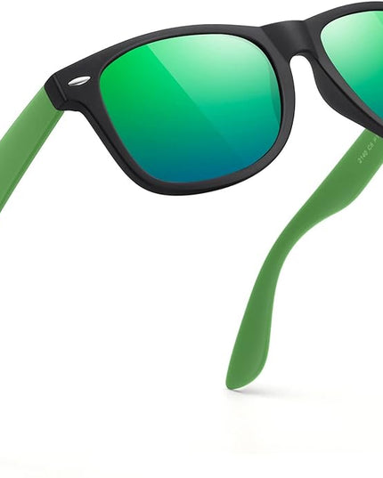 FEIDUSUN Sunglasses Men Polarized Sunglasses for Mens and Womens,Black Retro Sun Glasses Driving Fishing UV Protection