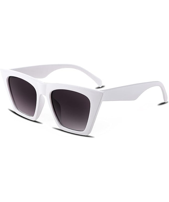 FEISEDY Vintage Square Cat Eye Sunglasses Women Trendy Cateye Sunglasses B2473