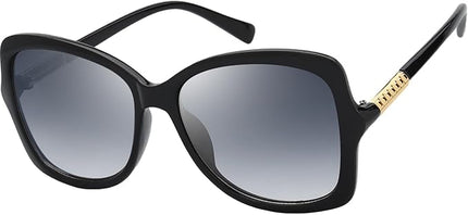 The Fresh Women's Oversized Square Jackie O Cat Eye Hybrid Butterfly Fashion Sunglasses - Exquisite Packaging
