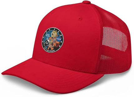 Doge/Moon NASA Logo Trucker Cap