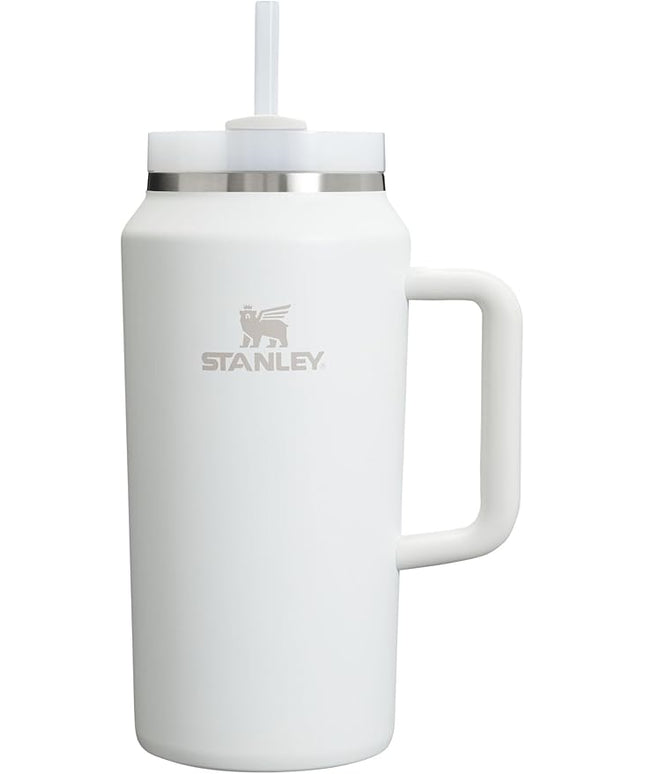 STANLEY Quencher H2.0 Tumbler with Handle & Straw 64 oz | Flowstate 3-Position Lid | Large Capacity for Travel & Sports | Insulated Stainless Steel Cup | BPA-Free | Frost