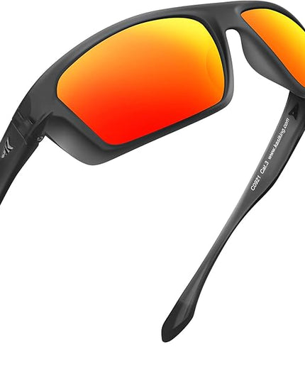 KastKing Huzzah Polarized Sport Sunglasses for Men and Women, Ideal for Driving Fishing Cycling and Running,UV Protection
