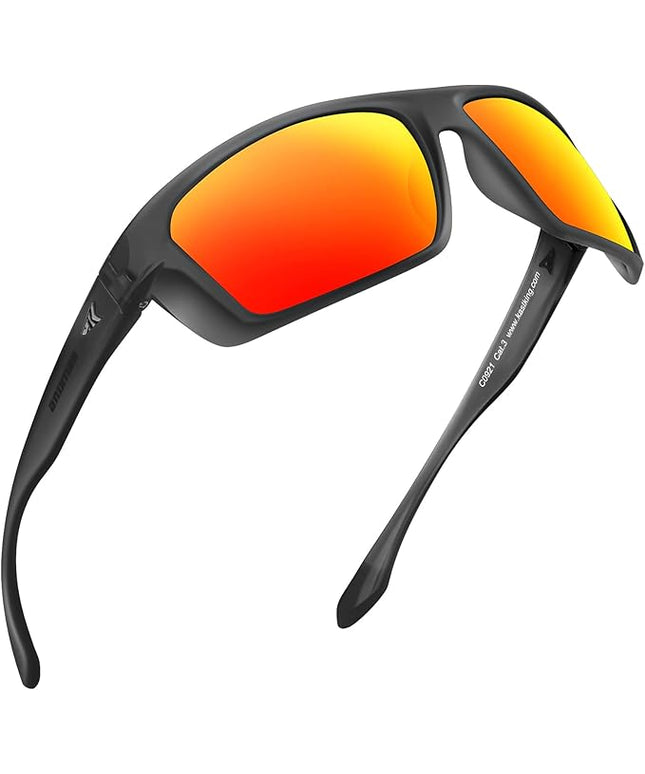 KastKing Huzzah Polarized Sport Sunglasses for Men and Women, Ideal for Driving Fishing Cycling and Running,UV Protection