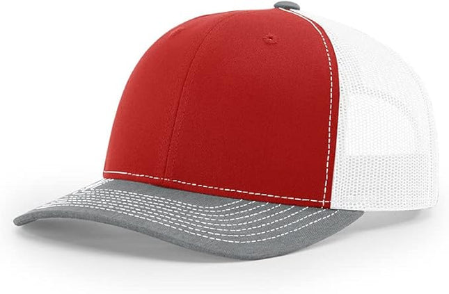 Richardson 112 Classic Six-Panel Adjustable Snapback Trucker Cap | Bulk Packs Available