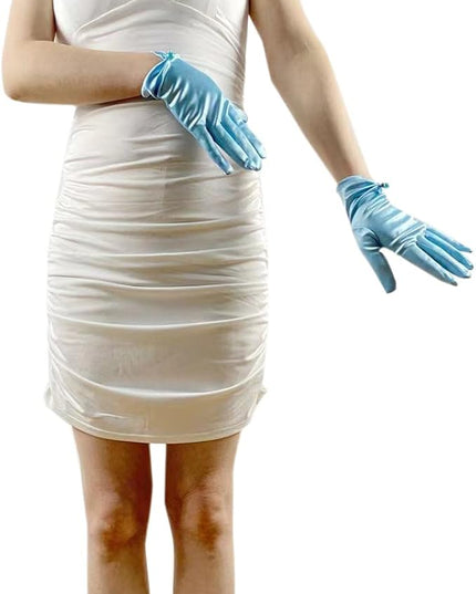 Satin Wedding Dress for Women Opera Party 1920s Gloves Wrist Length Gloves