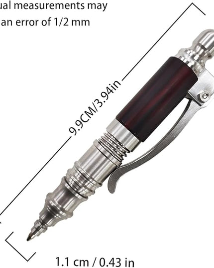 Dr. Metalleung Compact Stainless Steel Bolt Action Pen: The Ultimate Pocket - Sized EDC Essential