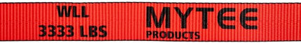 Mytee Products Winch Straps 2" x30' - Red Heavy Duty Tie Down w/Flat Hook WLL# 3,333 lbs - 2 Inch Cargo Control for Flatbed Truck Utility Trailer