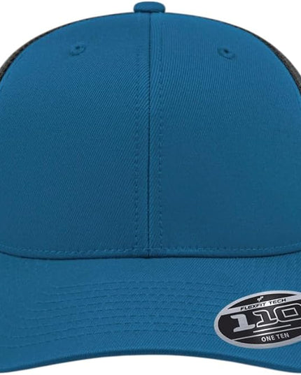 Cap America i8502 Flexfit 110 Premium Mid Profile 6-Panel Mesh Back Trucker Cap Hat w/UV Guard & Adjustable Snapback