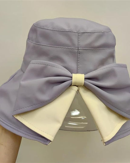 Womens Wide Brim Sun Hats UPF50+ UV Packable Beach Hat Summer Bow Decoration Bucket Cap for Travel