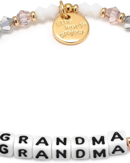 Little Words Project Mother's Day Gifts, The Original Word Bracelet, Made with Colorful Beads and Plated Brass Hardware, Handcrafted Design & Positive Message