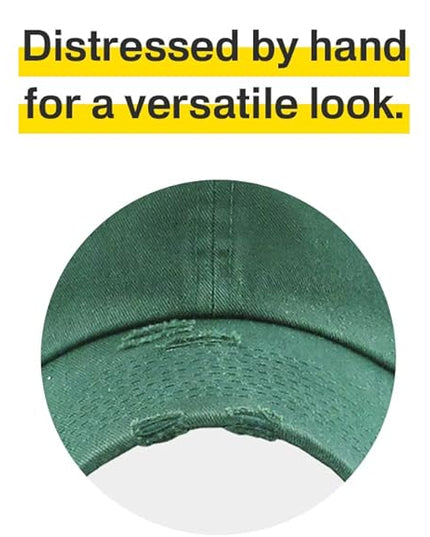 KBETHOS Vintage Washed Distressed Cotton Dad Hat Baseball Cap Adjustable Polo Trucker Unisex Style Headwear