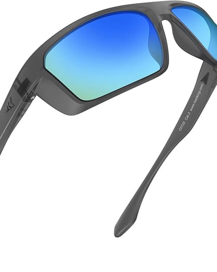 KastKing Huzzah Polarized Sport Sunglasses for Men and Women, Ideal for Driving Fishing Cycling and Running,UV Protection